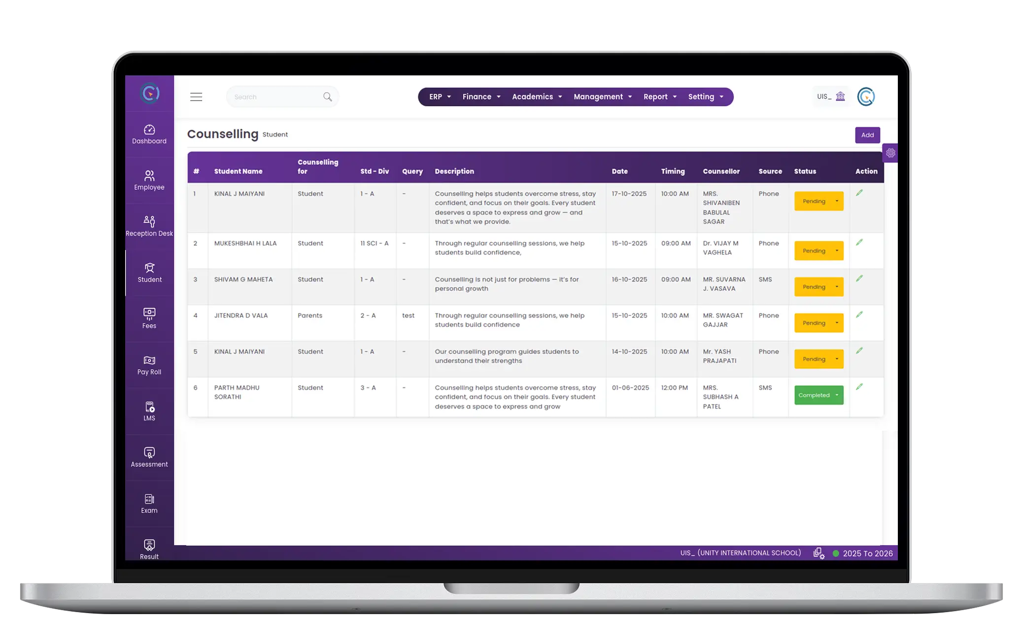 Student Counselling Management System for Schools Student Counselling Management System for Schools