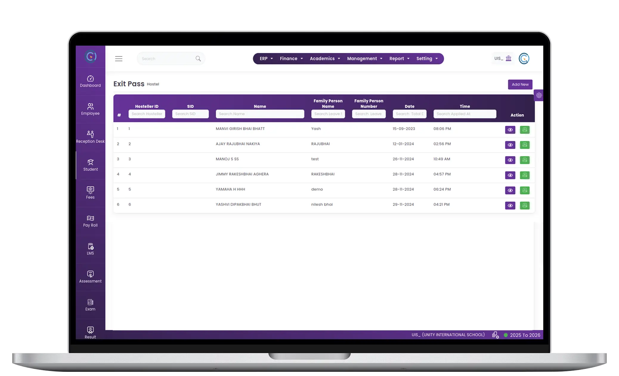 Exit & Gate-Pass Management System