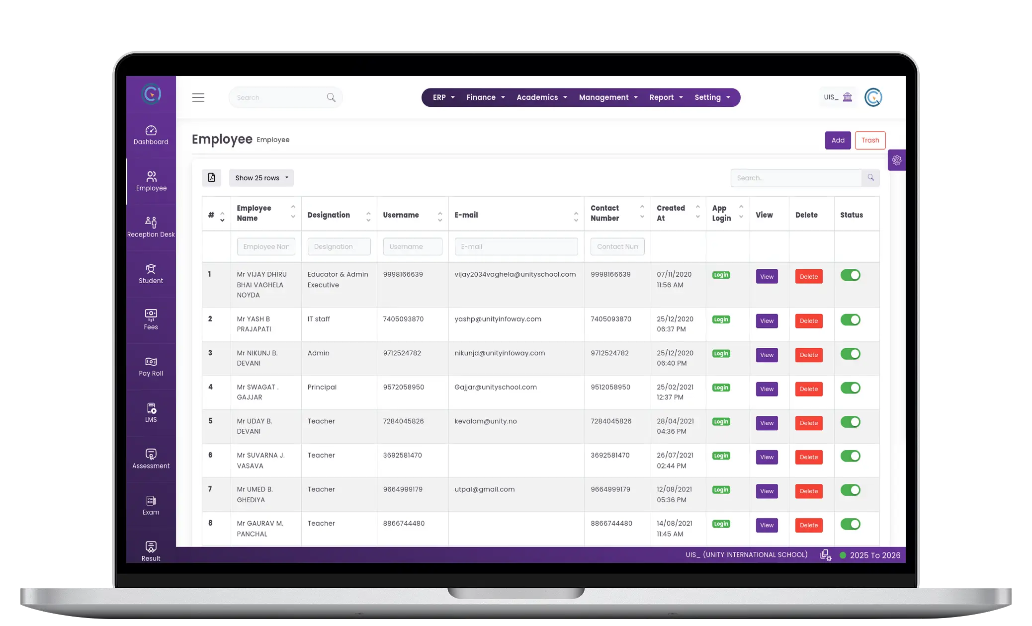 Staff Management System for Schools Staff Management System for Schools